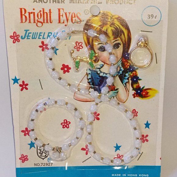 Vintage 1960s Toy Jewelry Kit by Bright Eyes, NOS - Picture 10 of 11
